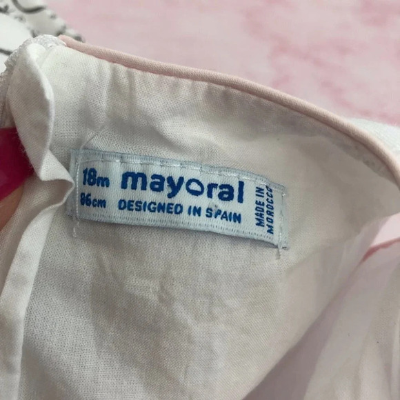 Mayoral dress sleeveless black & white cherry‎ print size 18 months - Picture 3 of 10